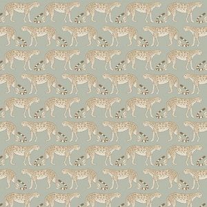 Cole & Son NWT Leopard Walk wallpaper in olive